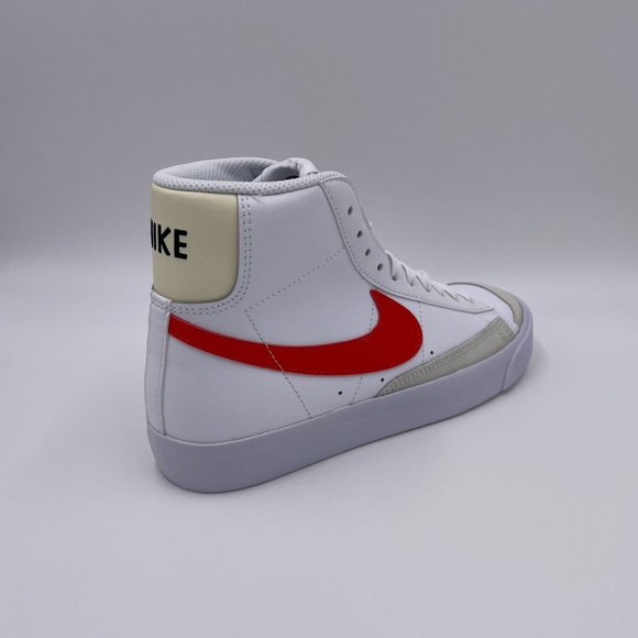 Nike Blazer Mid ' 77 White / Red Womens Shoes - Picture 8 of 8